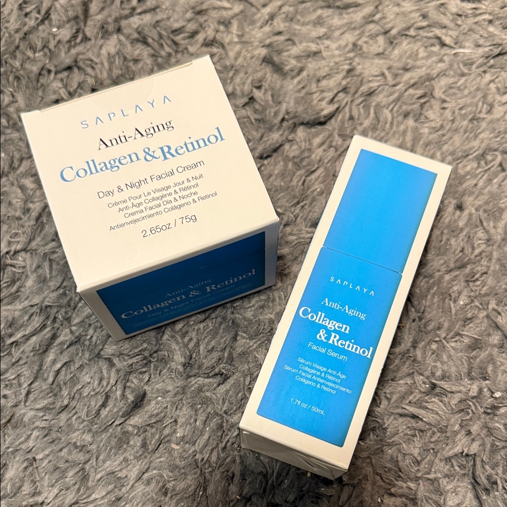 Anti-Aging Collagen & Retinol Skincare Set - Blue